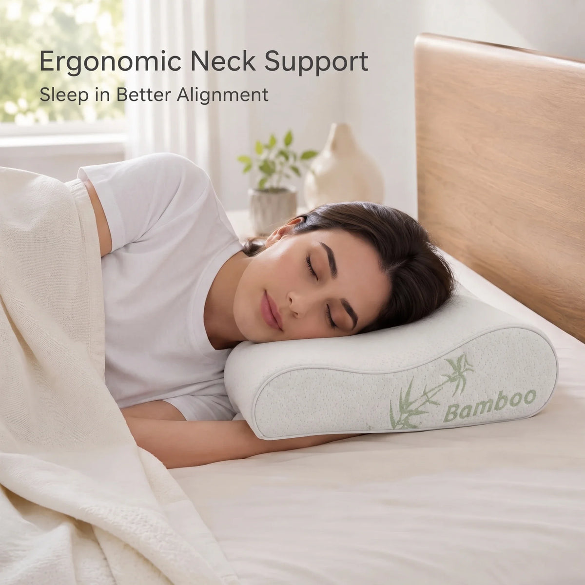 dreamer bamboo memory foam pillow