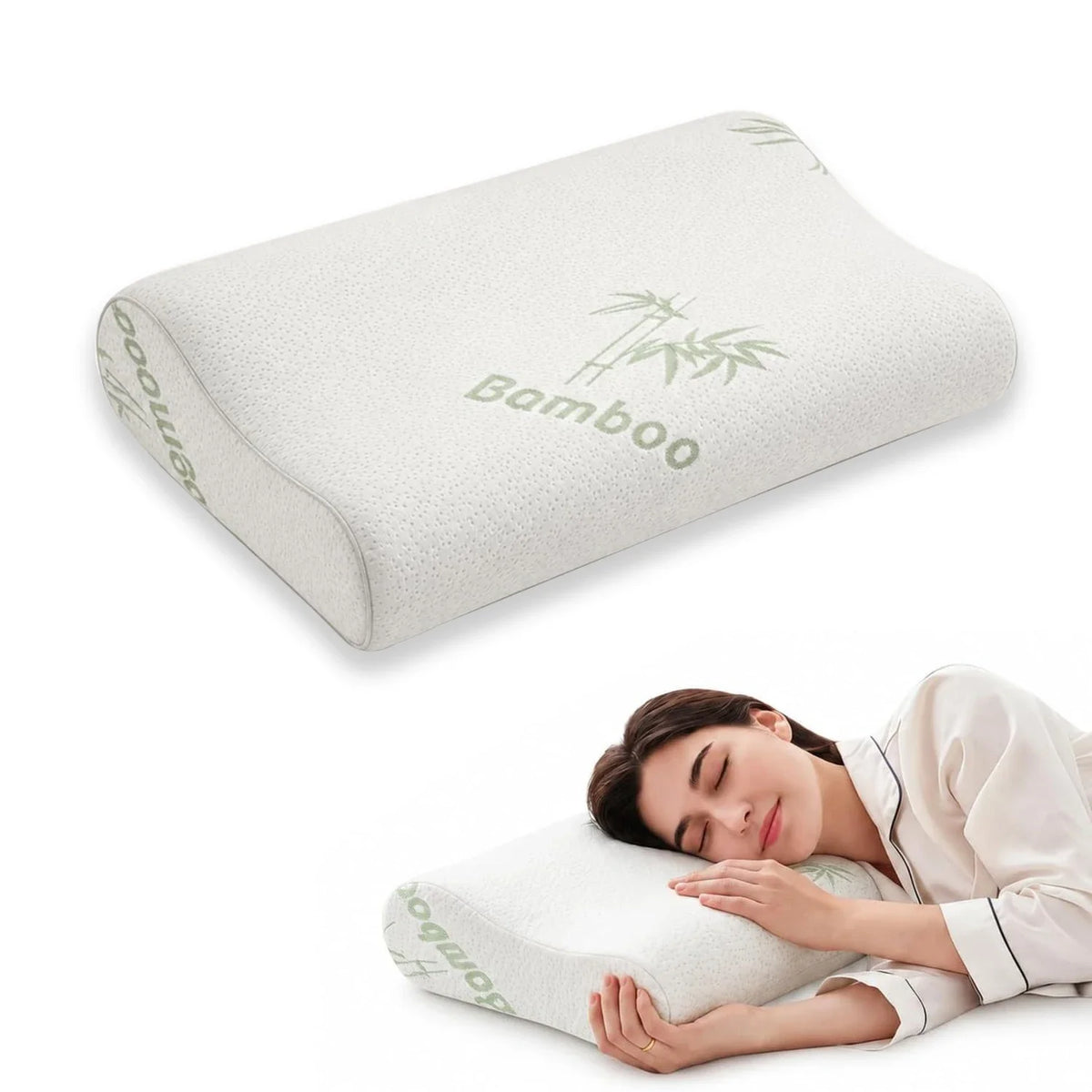 dreamer bamboo memory foam pillow